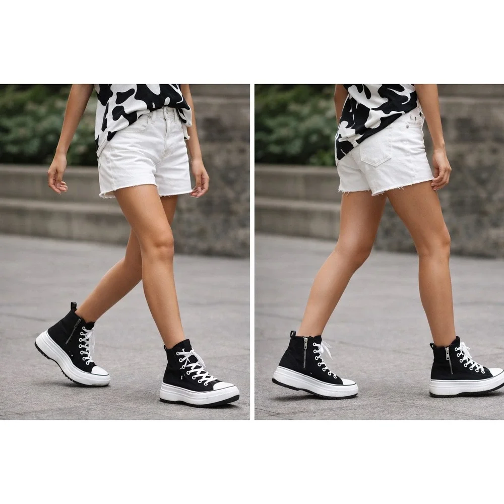 CONVERSE Chuck Taylor Kids 3.5 Hi Lugged Canvas All Star High Top Sneakers Skate